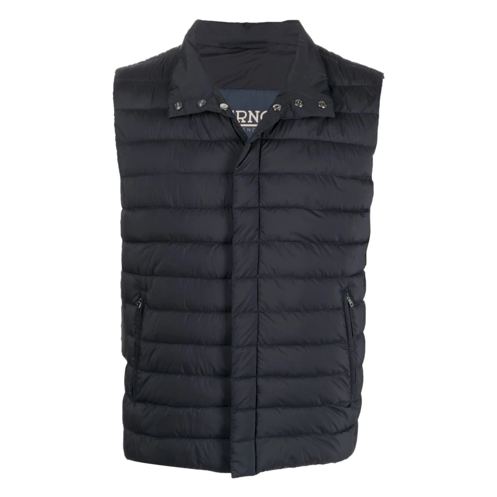 Herno Gewatteerd Vest Blue Heren