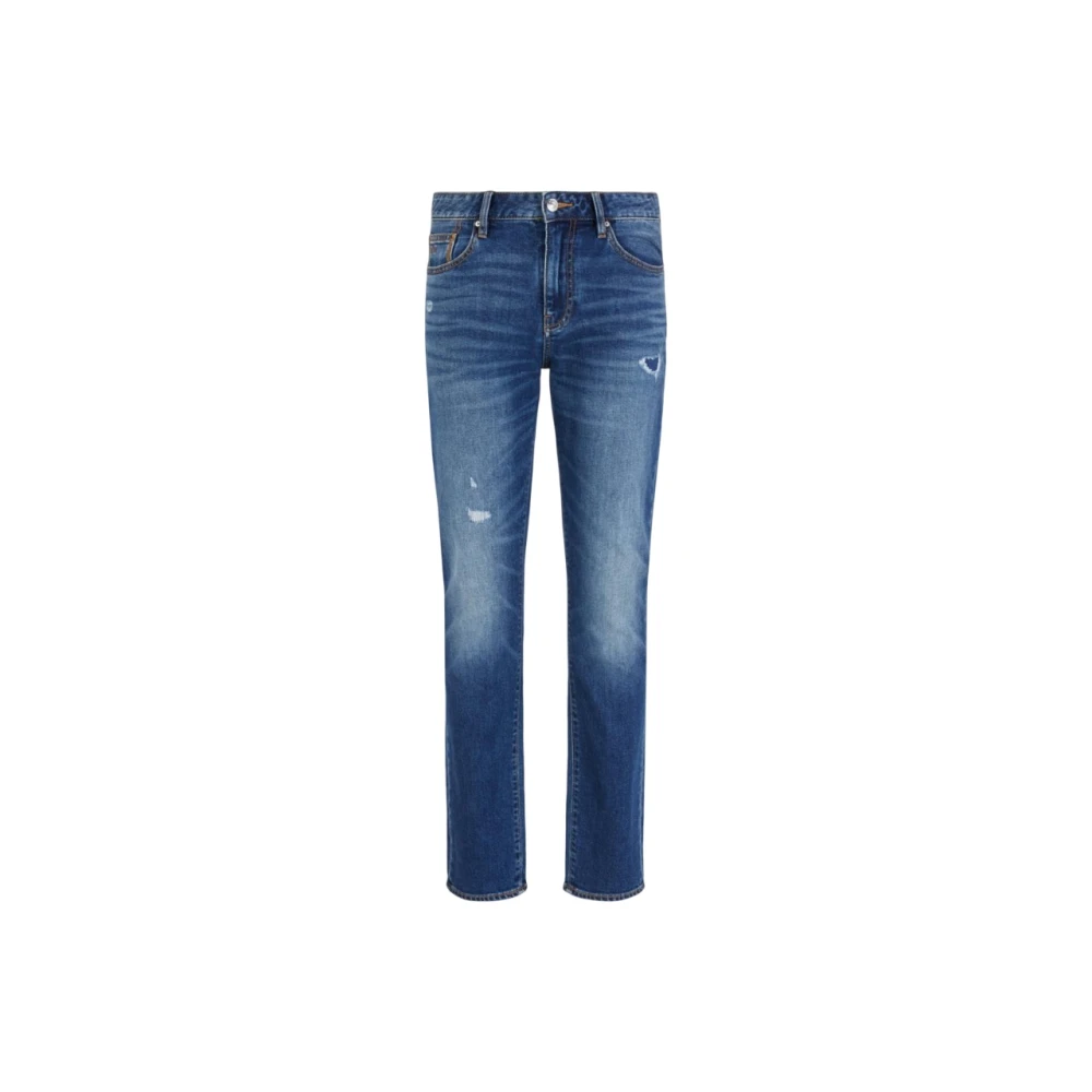 Armani Exchange Men's Blue Slim Fit Jeans, W34, Slim-Fit Jeans In Stretch Denim
