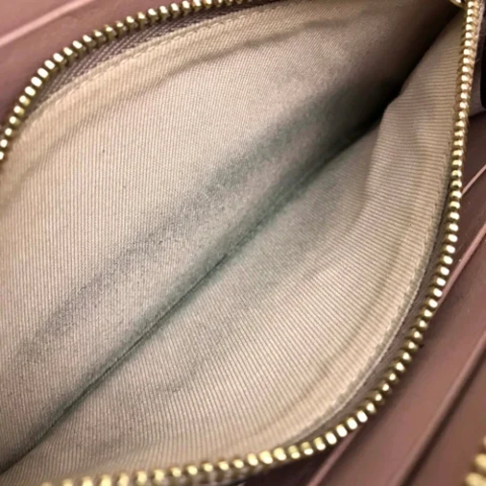 Bvlgari Vintage Pre-owned Leather wallets Beige Dames