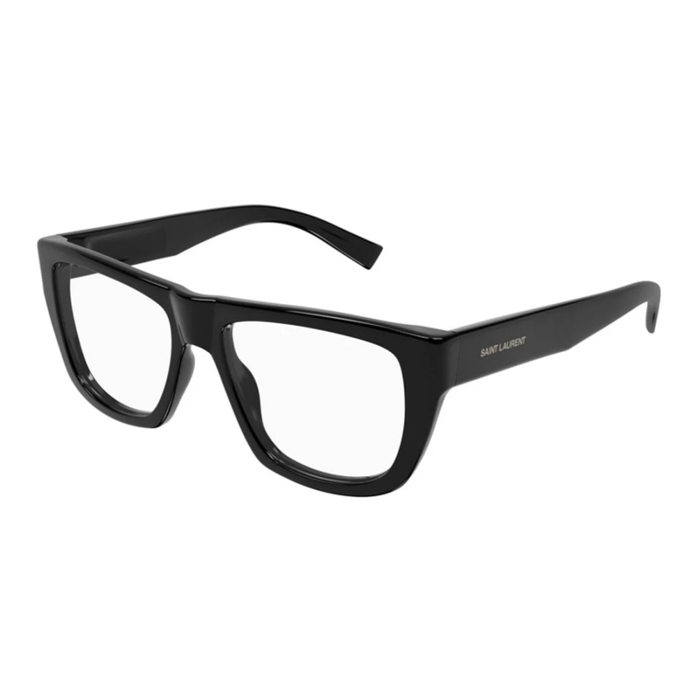 Saint Laurent Unisex Black Glasses, 55 Mm, Sl 714 001 Glasses