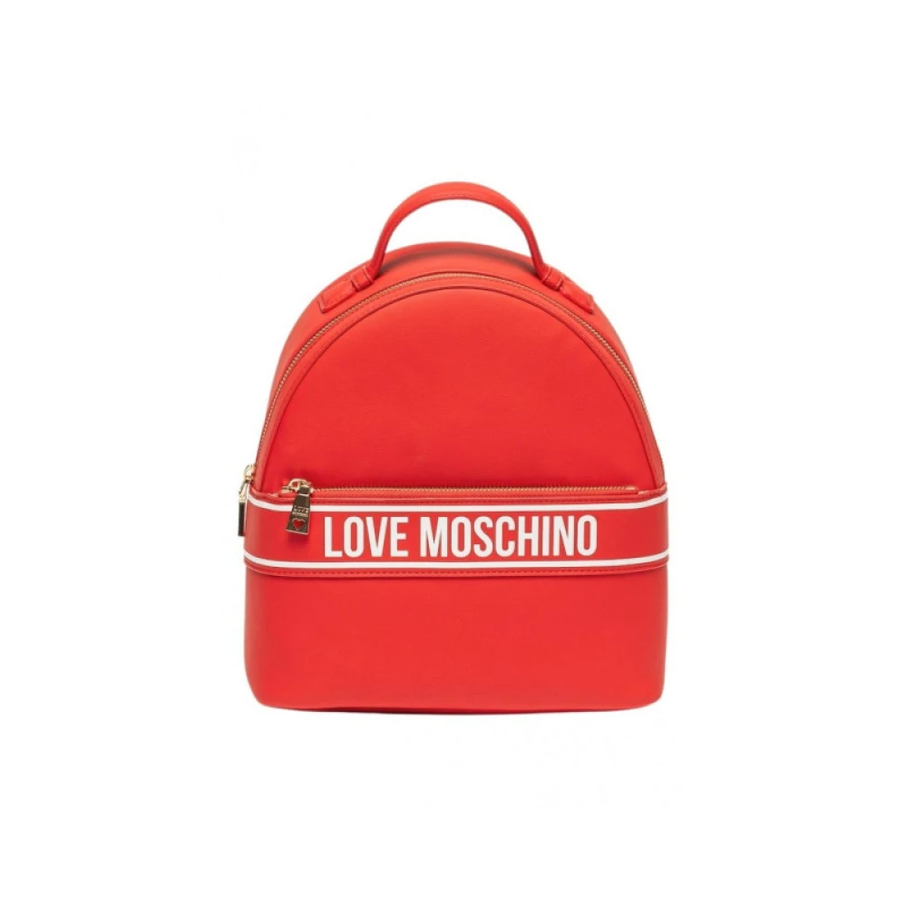 Love Moschino Grote Array Rugzak Red Dames