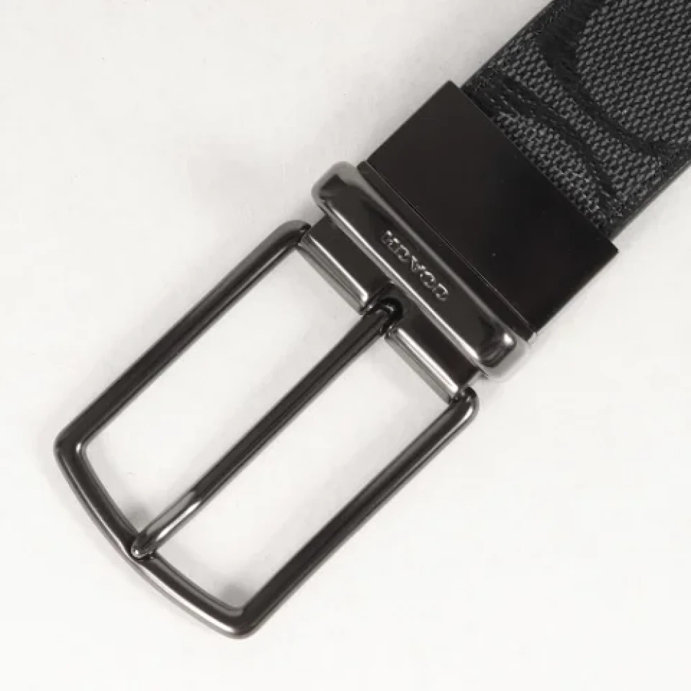 Coach Pre-owned Leather belts Black Heren