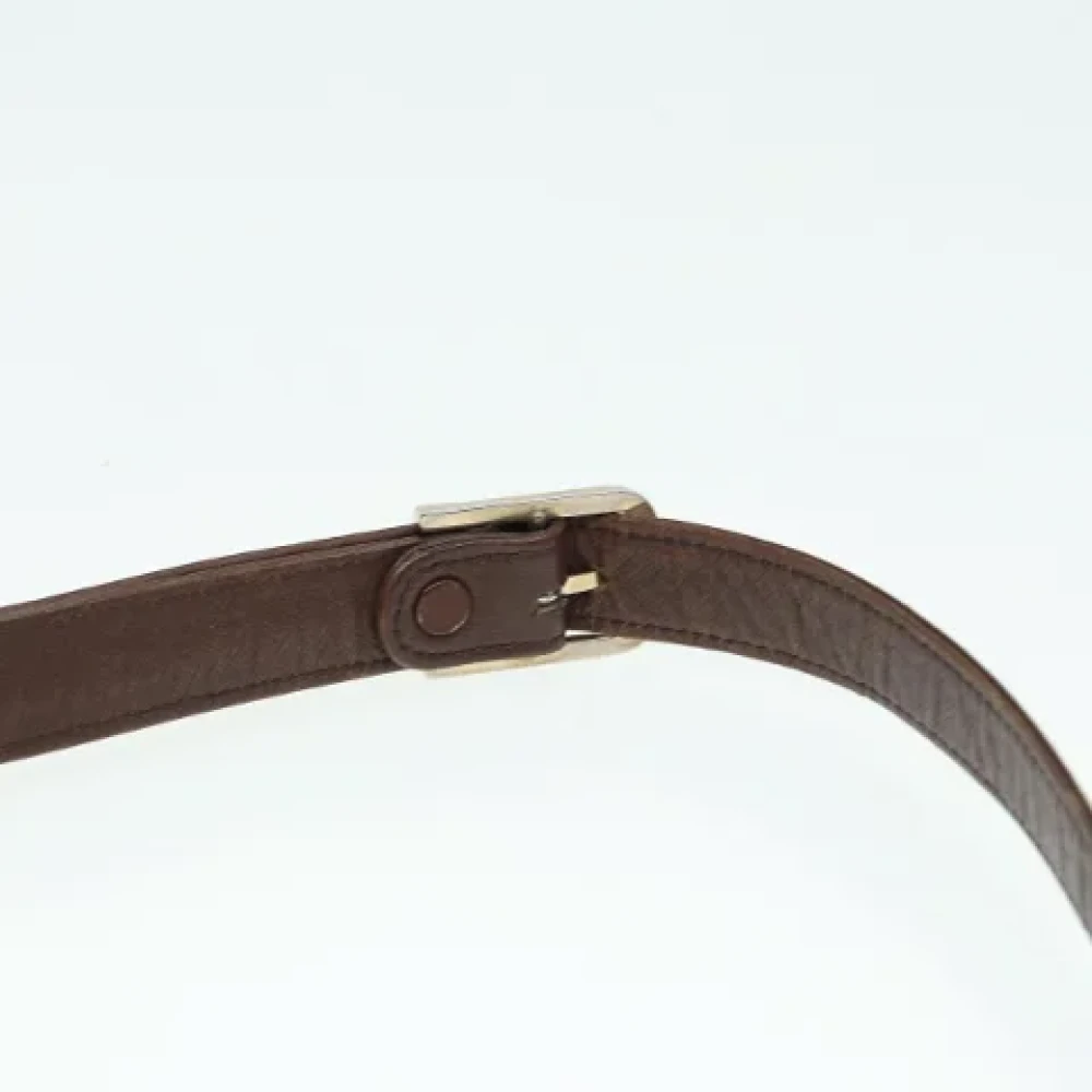 Burberry Vintage Pre-owned Canvas shoulder-bags Brown Dames