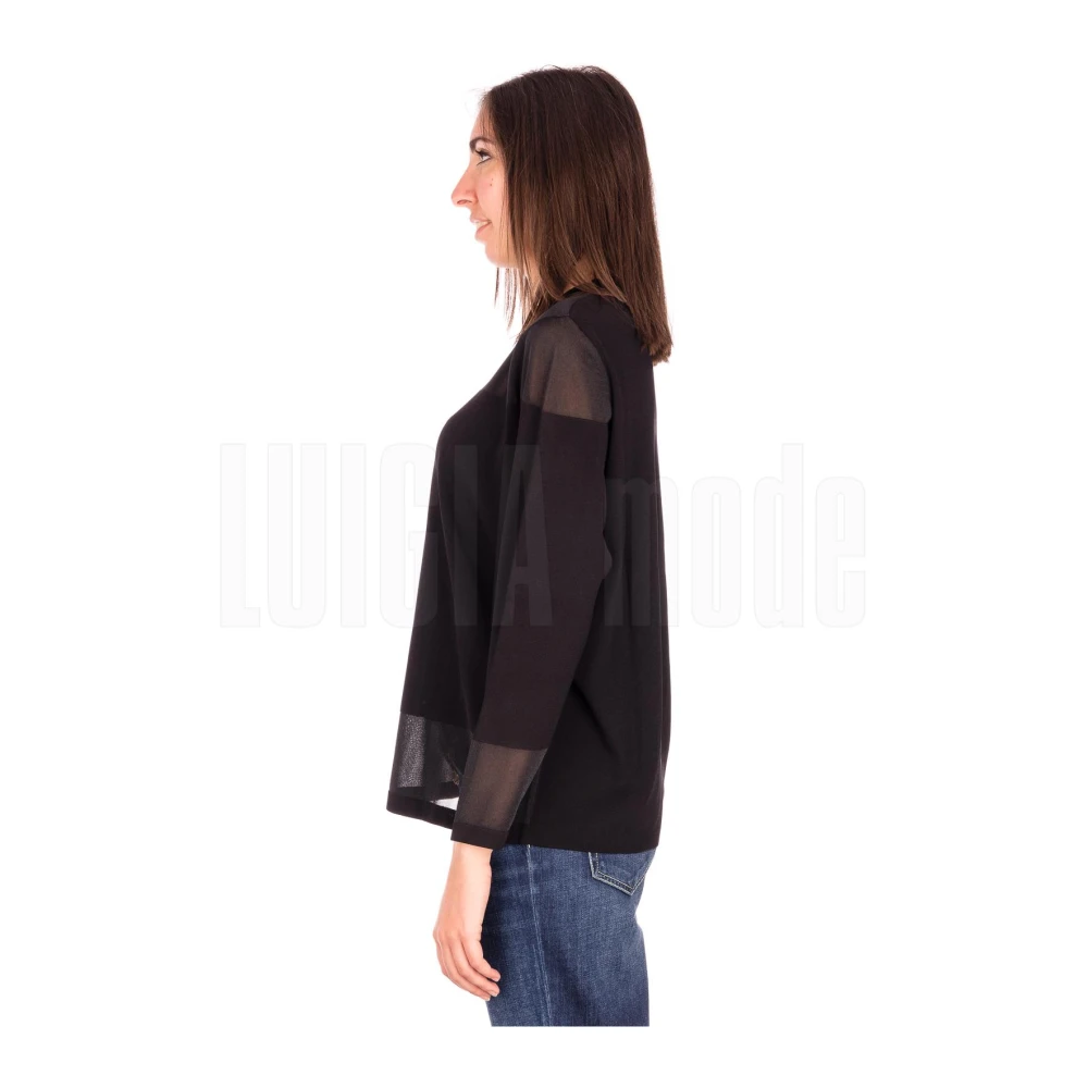 Marina Rinaldi Stijlvolle Gebreide Top Black Dames
