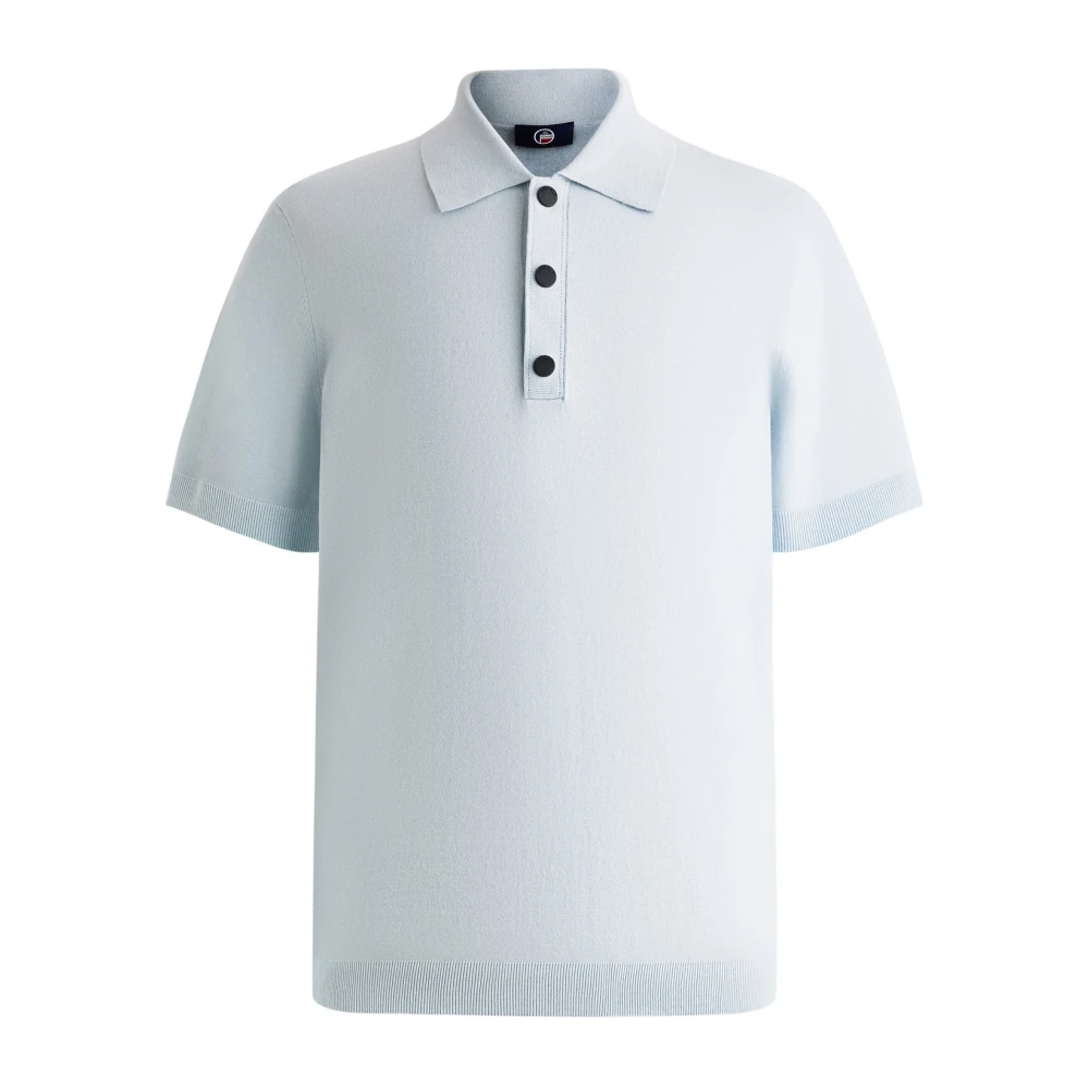 Fusalp Mannelijk Blauw Truien & Vesten Heren, 2XL, Wol, Henryo Polo Shirt Met Korte Mouwen
