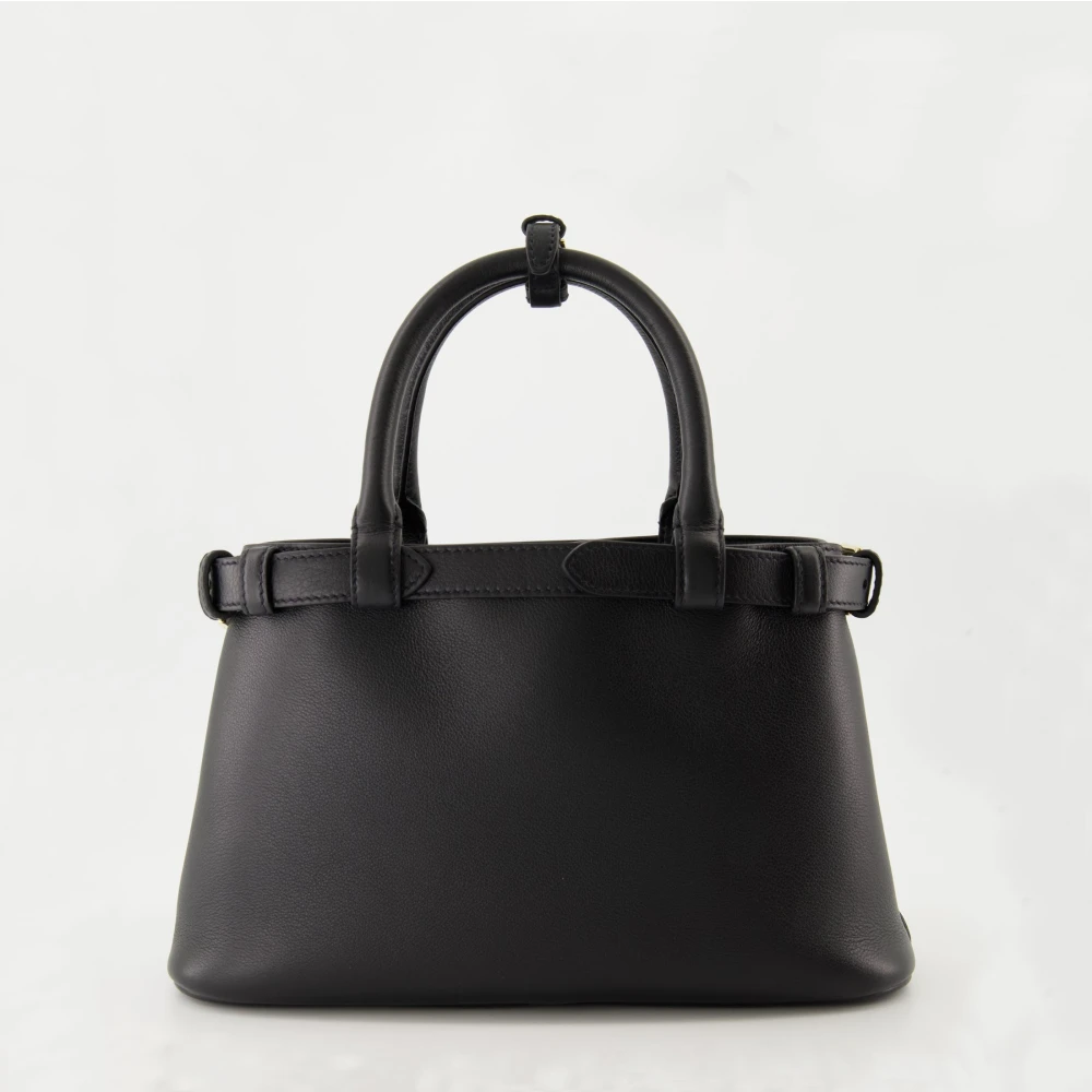 Prada Zwarte leren schoudertas gesp Black Dames