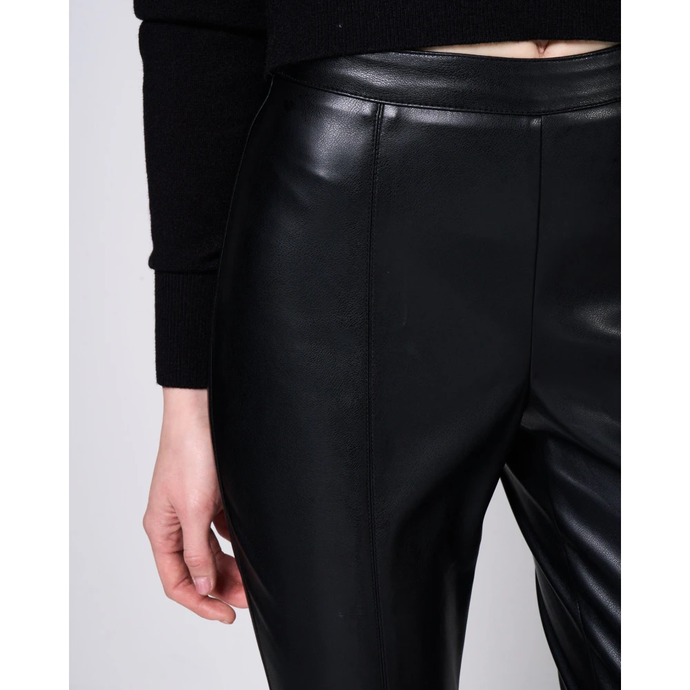 Silvian Heach Ecopelle Elastische Taille Leggings Black Dames