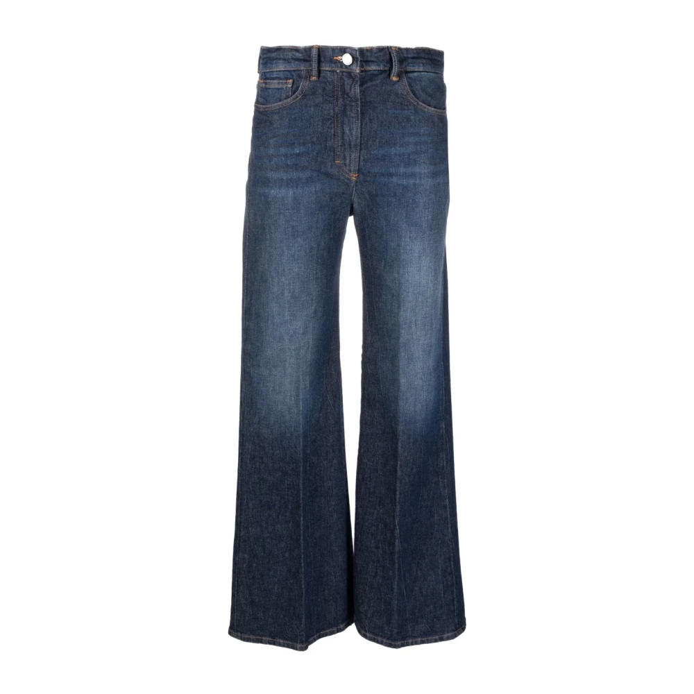 Seventy Blue Straight-Leg Trousers - Female - Flare Jeans - M - Jeans