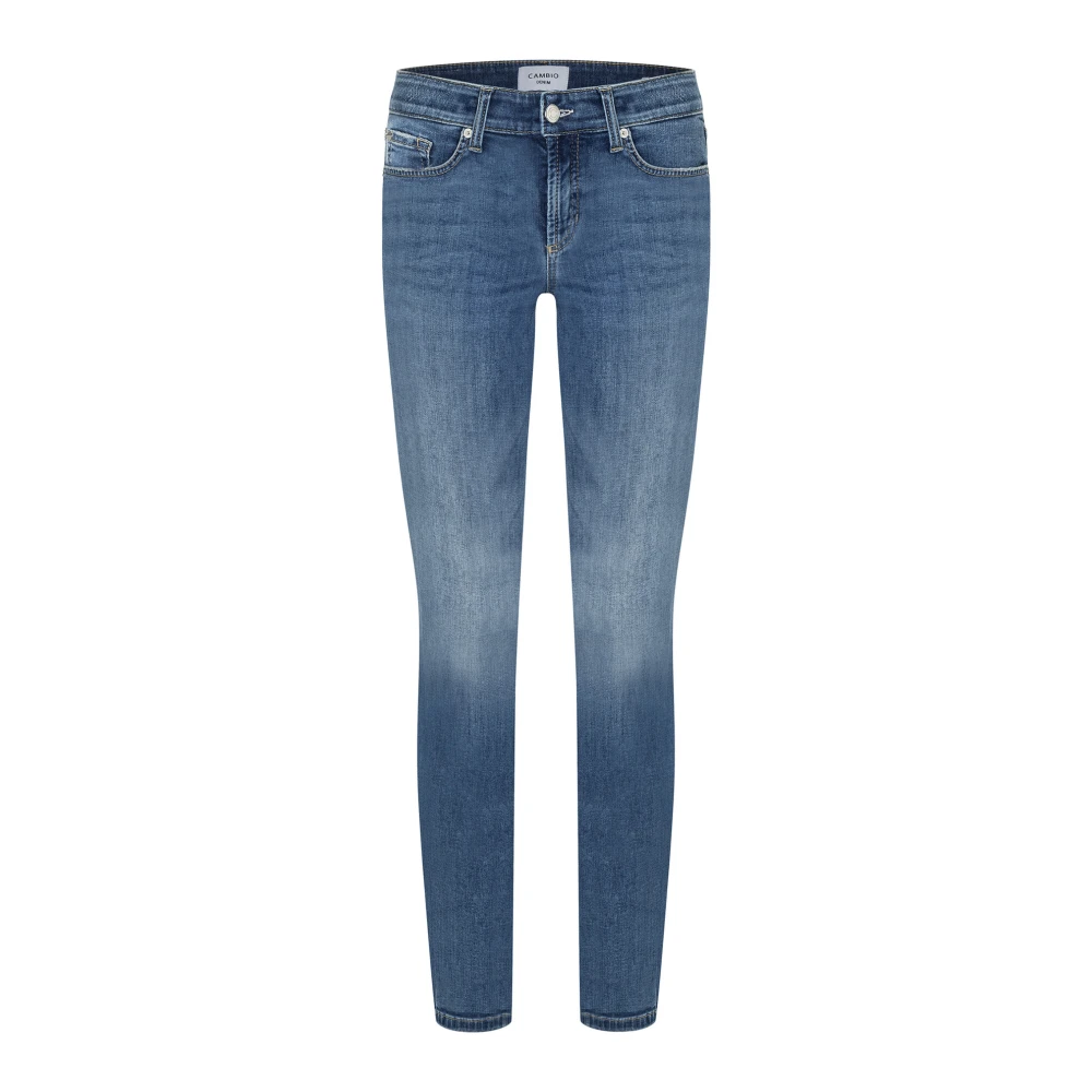 Cambio Snygga Jeans med Nitter Detalj och Klassisk Silhuett Blue, Dam