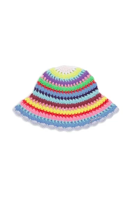 Crochet Stripe Bucket Hat