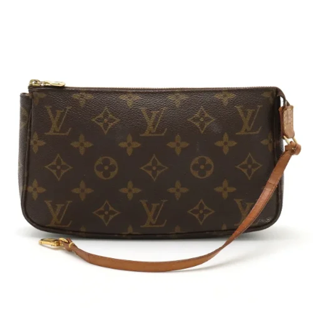 Louis Vuitton Vintage Pre-owned Canvas clutches Brown Dames