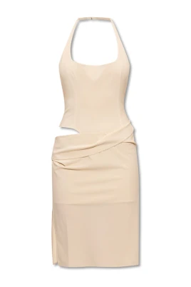 Off-White Asymmetrisk Halterneck Klänning