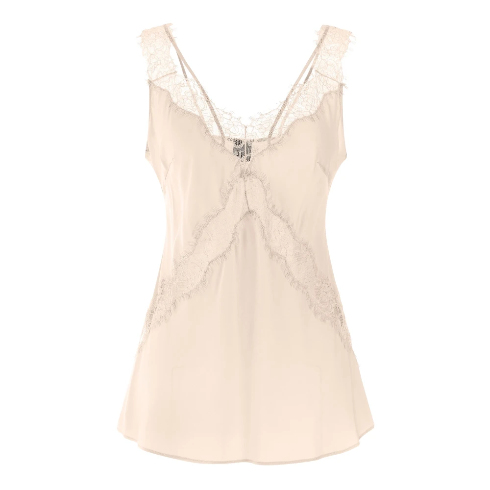 Pinko Women's Pink O, Blouses, S, Lydia Viscose Twill Top