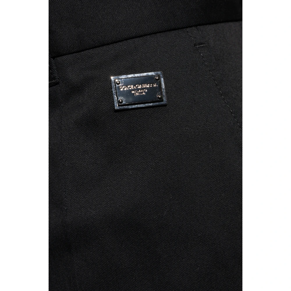 Dolce & Gabbana Katoenen broek Black Heren
