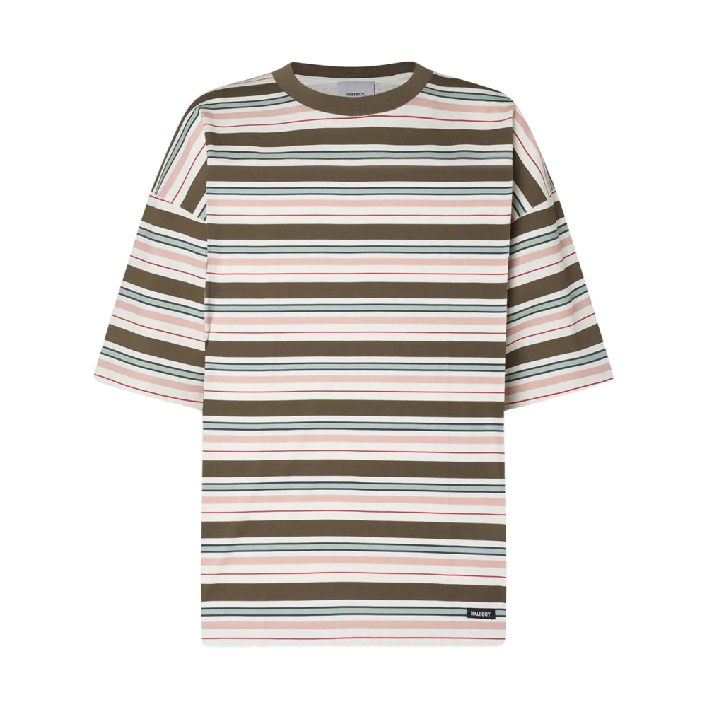 Halfboy Vrouw Multicolor Tops Dames, Veelkleurig, M, Katoen, Stripes Tee