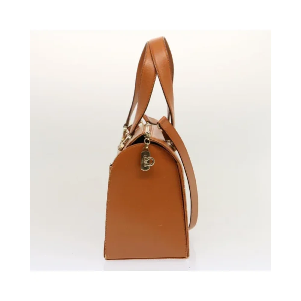 Salvatore Ferragamo Pre-owned Leather handbags Brown Dames