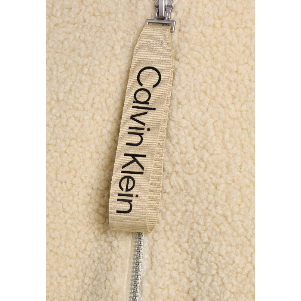 Calvin Klein Jeans Sherpa Jack voor Vrouwen Beige Dames