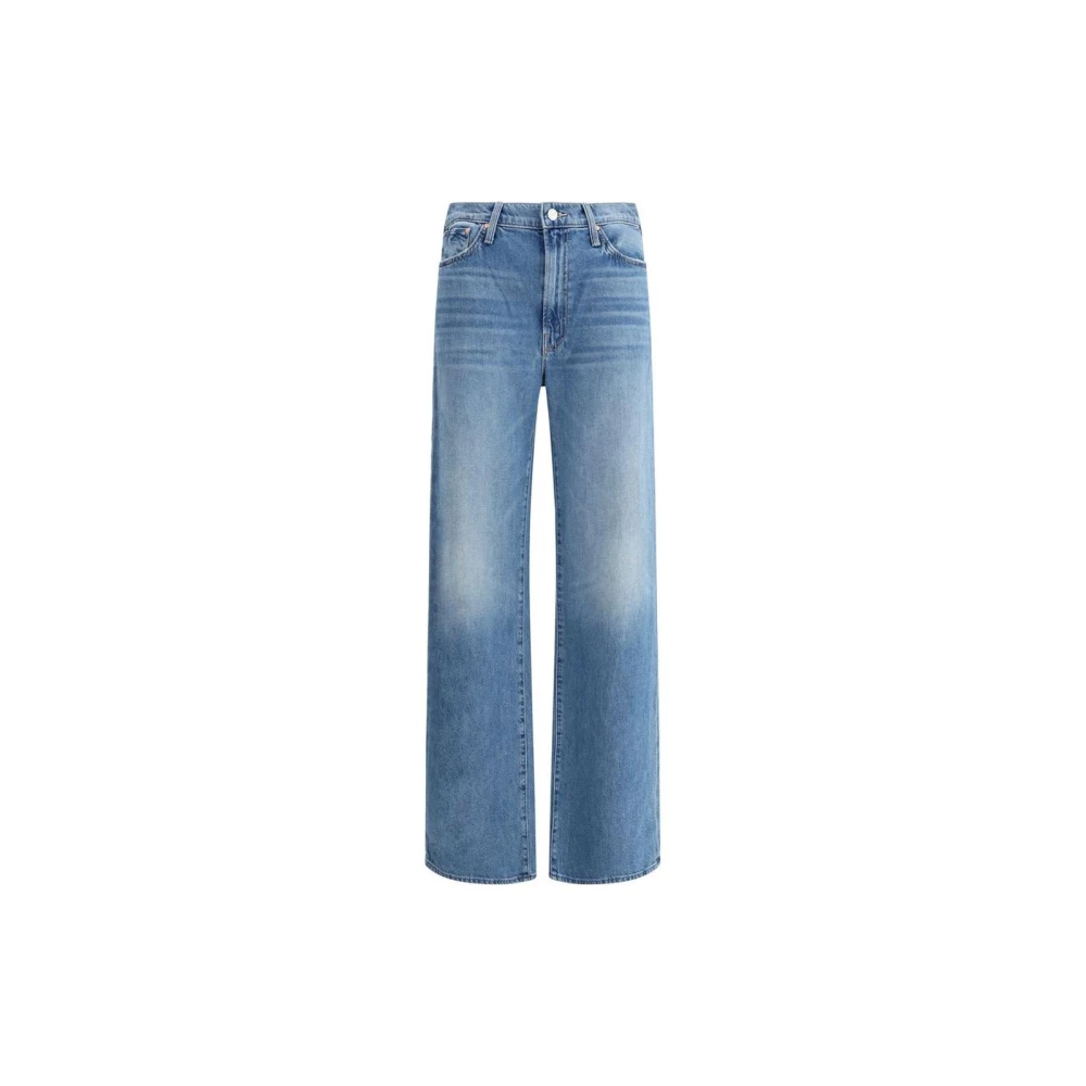 Mother High-Waist Straight-Leg Jeans met Vijf-Pocket Design Blue Dames