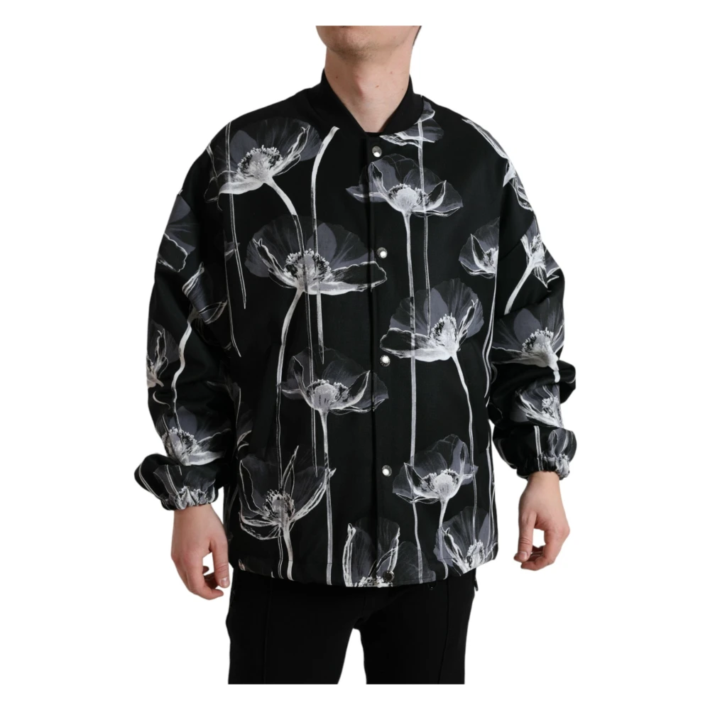 Dolce & Gabbana Men's Black Bomber Jackets, 2XL, Bomber Jacket