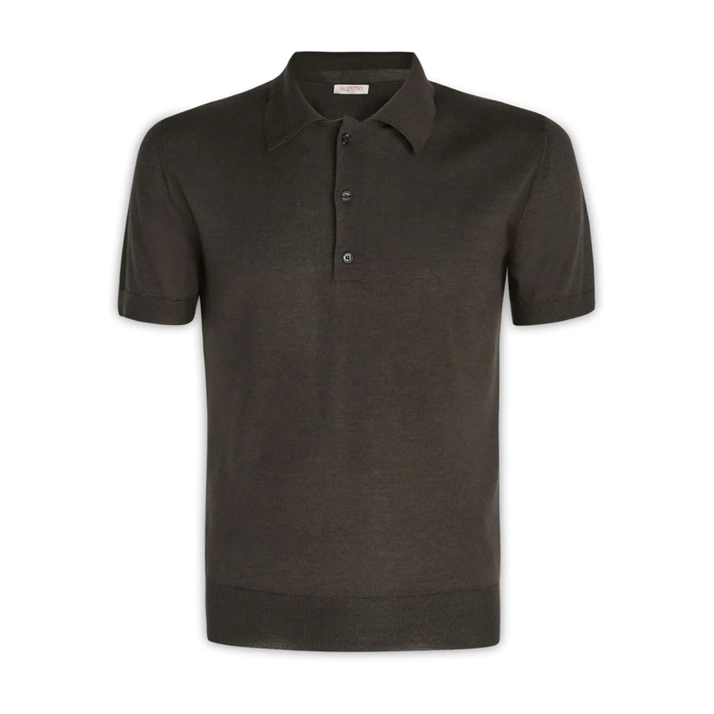 Valentino Garavani Klassieke Polo Shirt 2V0Kp01X9Cme05 Brown Heren