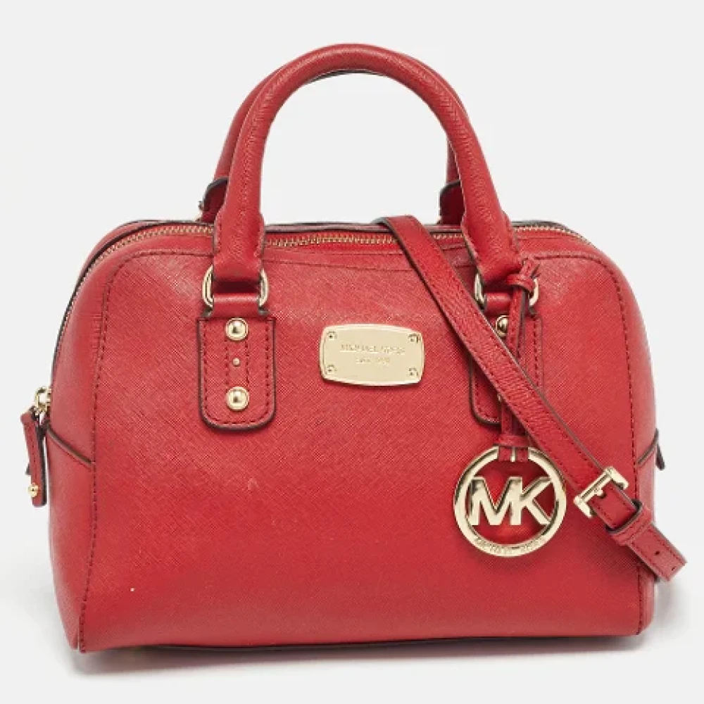 Michael Kors Pre-owned Leather handbags Red Dames