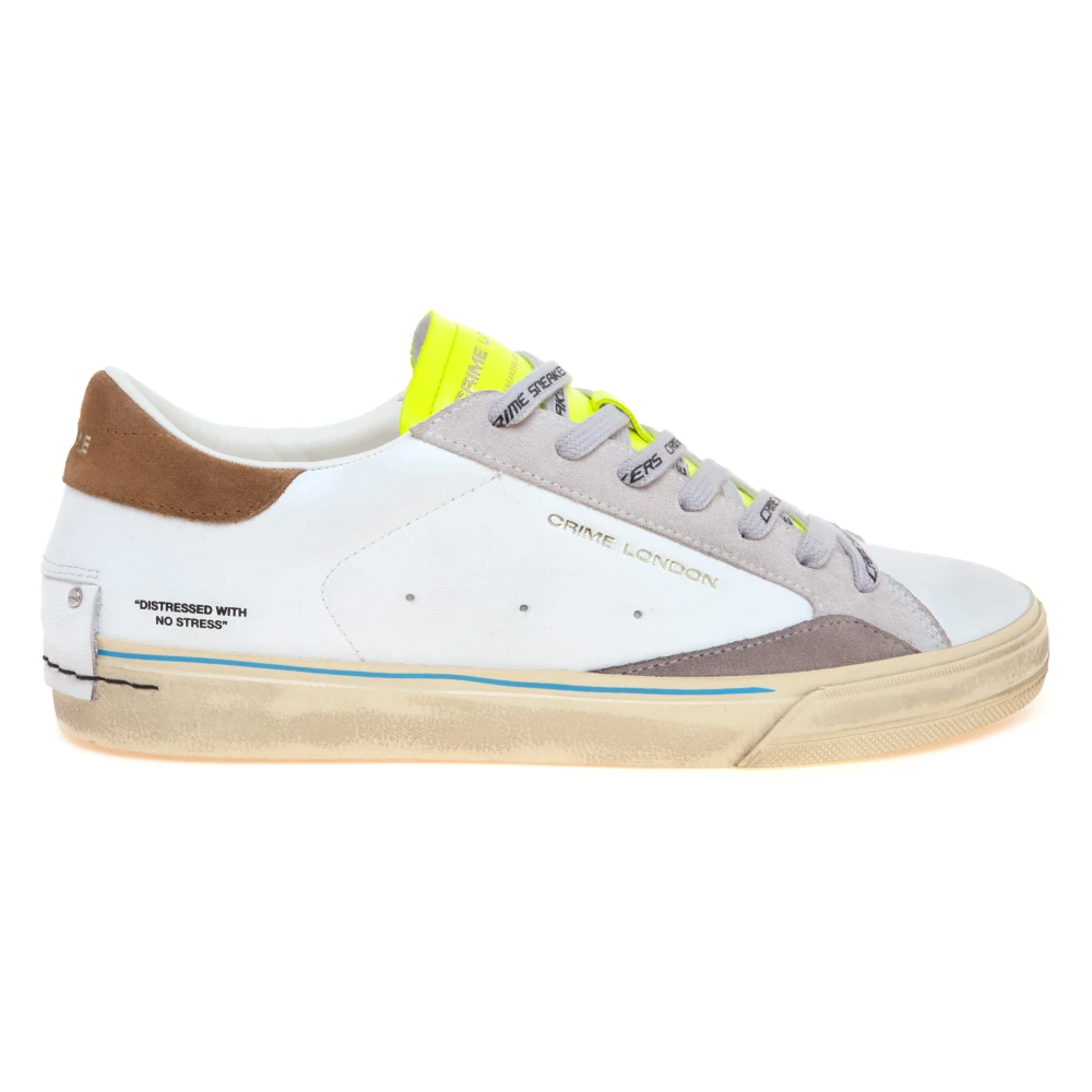 Crime London Distressed 2.0 Flash Lime Heren Schoenen Veelkleurig Multicolor