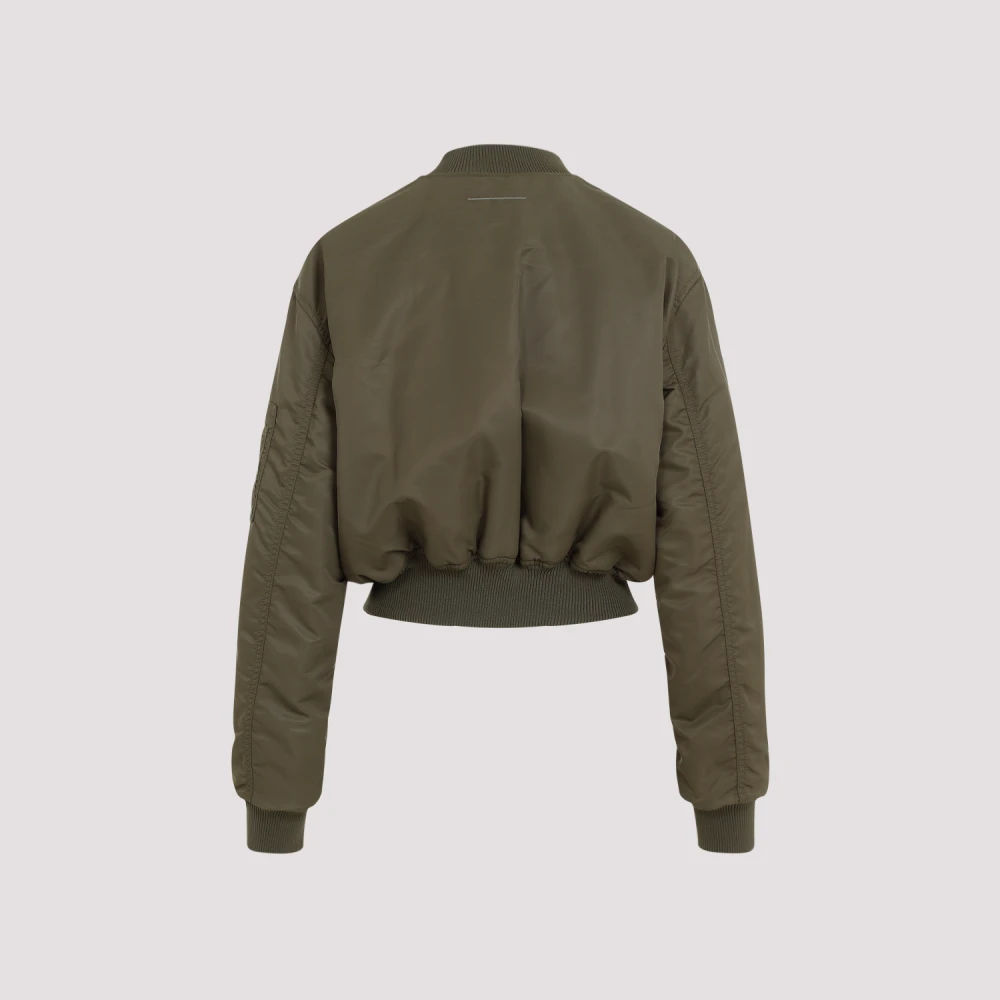 MM6 Maison Margiela Groene Bomberjack Urban Chic Green Dames