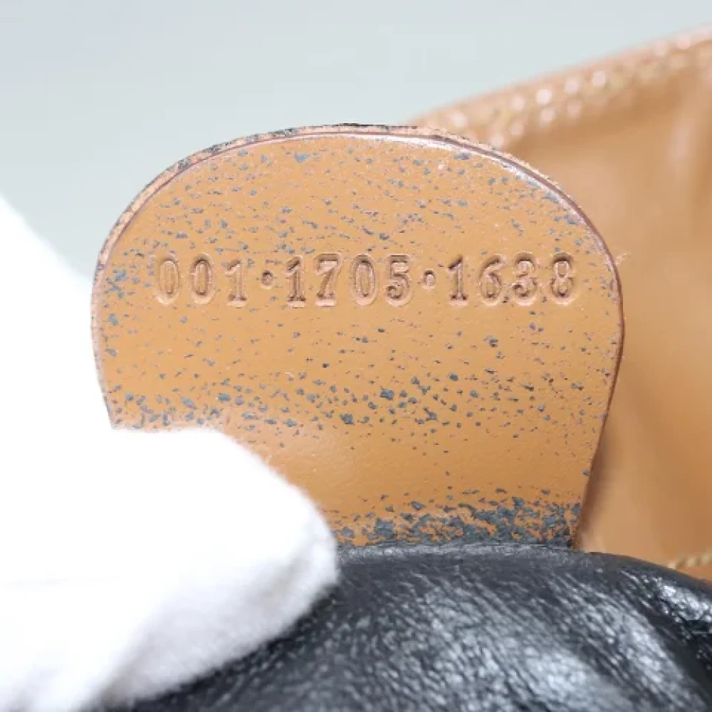 Gucci Vintage Pre-owned Leather handbags Brown Dames