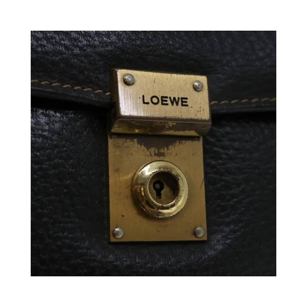Loewe Pre-owned Leather handbags Black Dames
