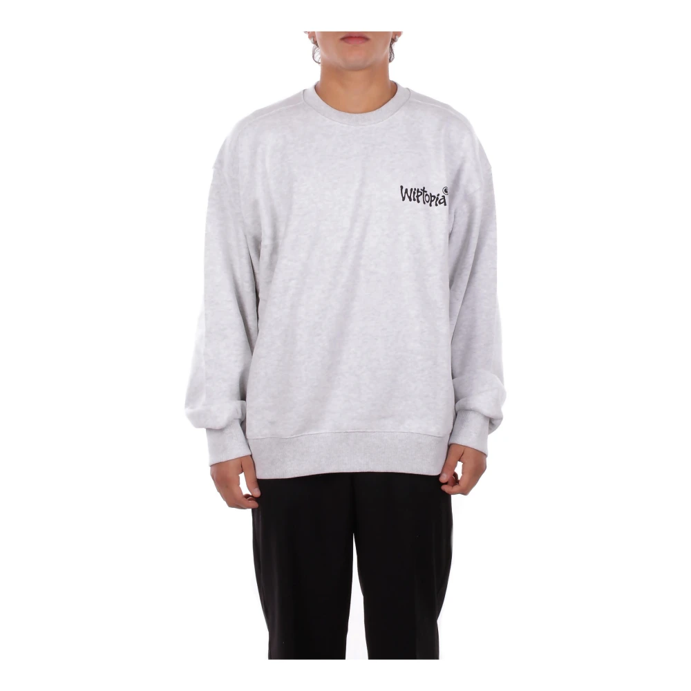 Carhartt Wip Men's Gray Felpa Logo Frontale - Sweatshirts - L - Sweatshirts & Hoodies