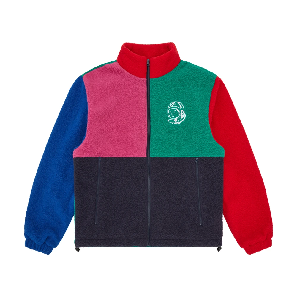 Billionaire Men's Color Block Fleece Jacket With Astro Helmet