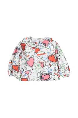 hjerte-print-langaermet-bluse