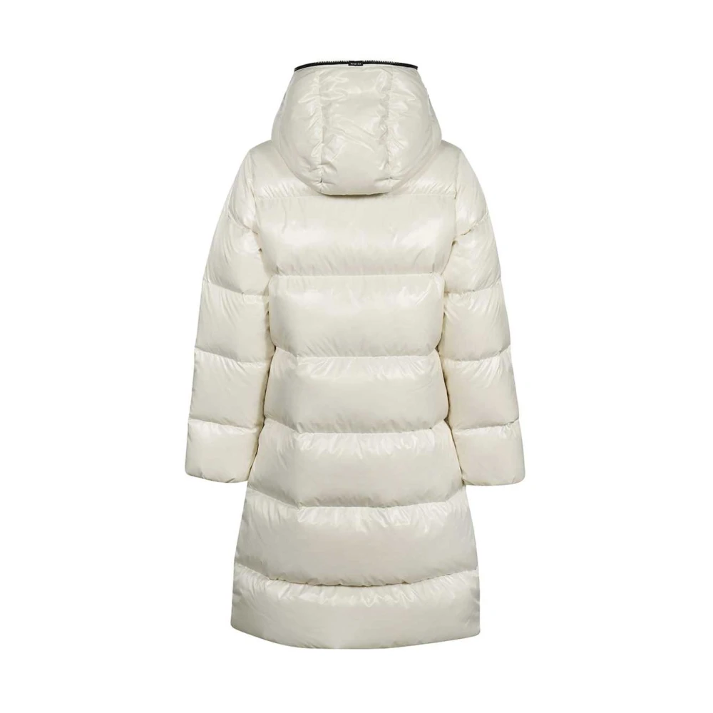 duvetica Capuchon Donsjas met Rits White Dames