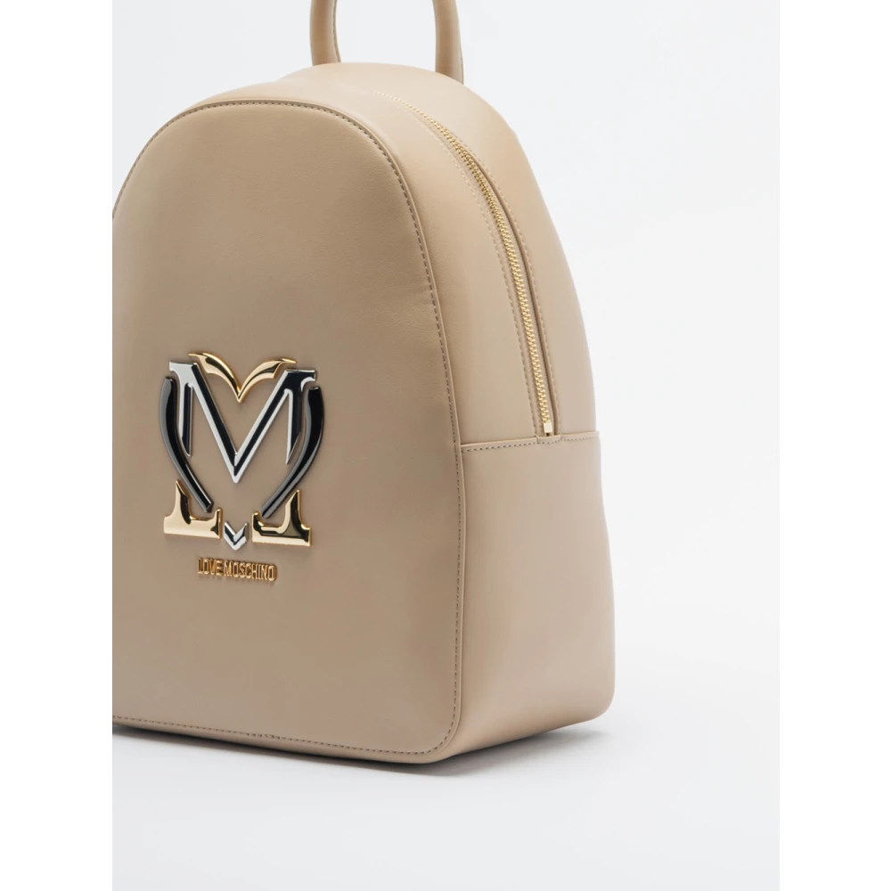Love Moschino Stijlvol Ivoor Damesrugzak Beige Dames