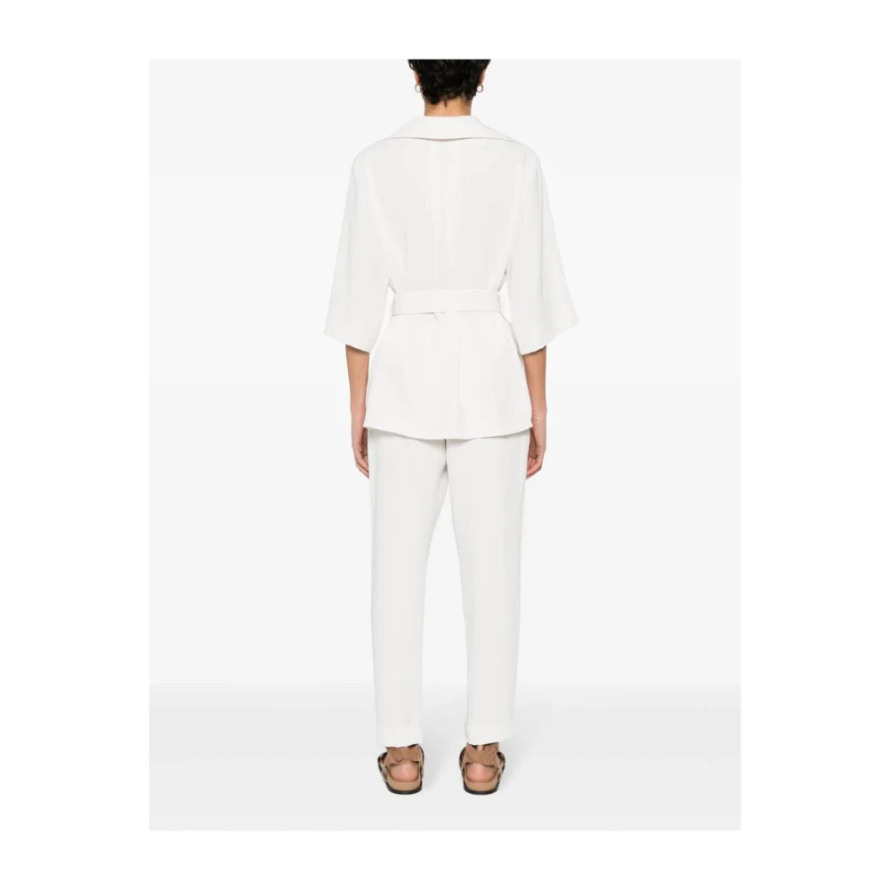 P.a.r.o.s.h. Elegant Ivory Blouse White Dames