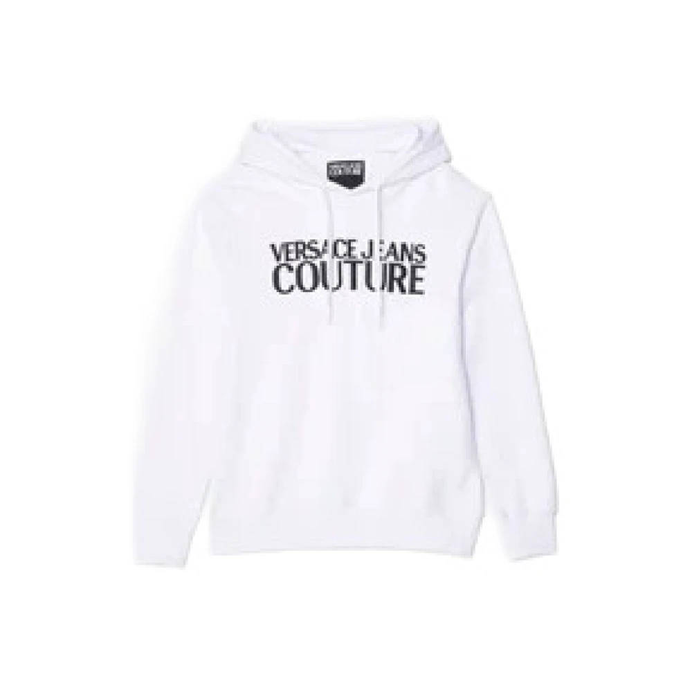 Versace Jeans Couture Men's White Hoodies, M, Felpa