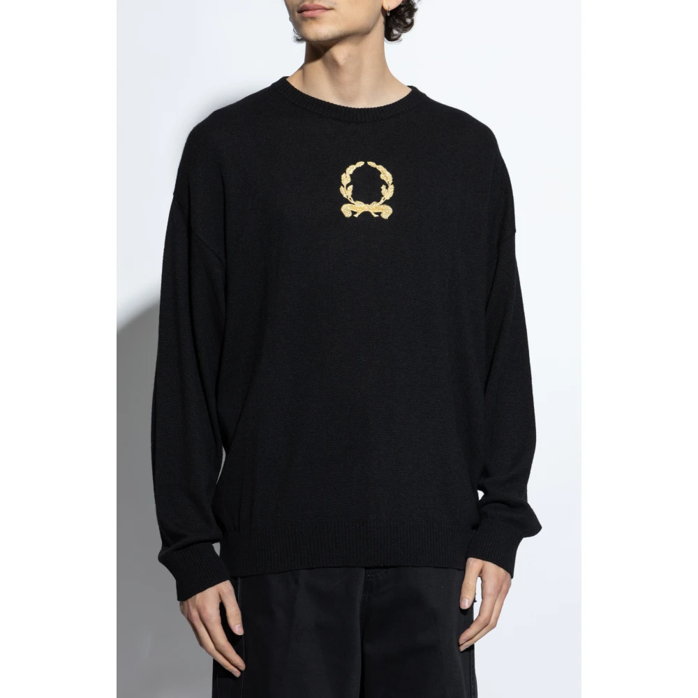 Moschino Trui met logo Black Heren