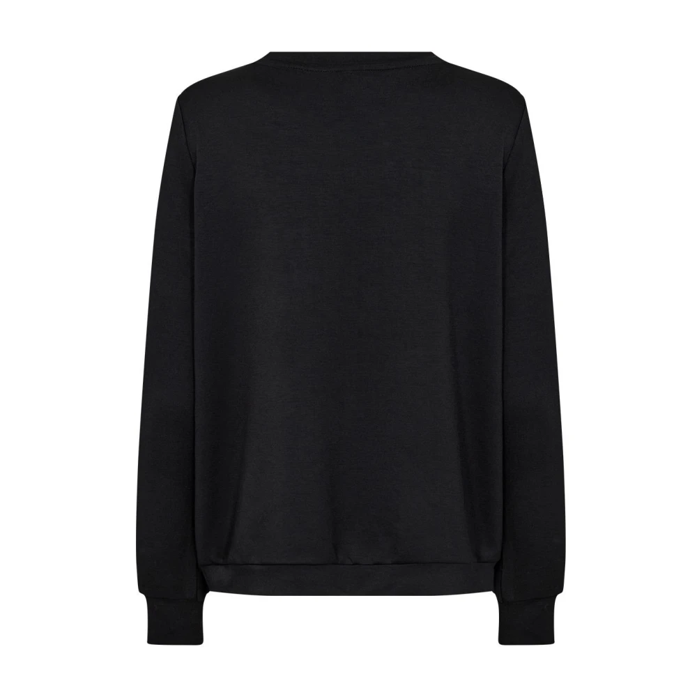 Soyaconcept Casual sweater met ronde halslijn Black Dames