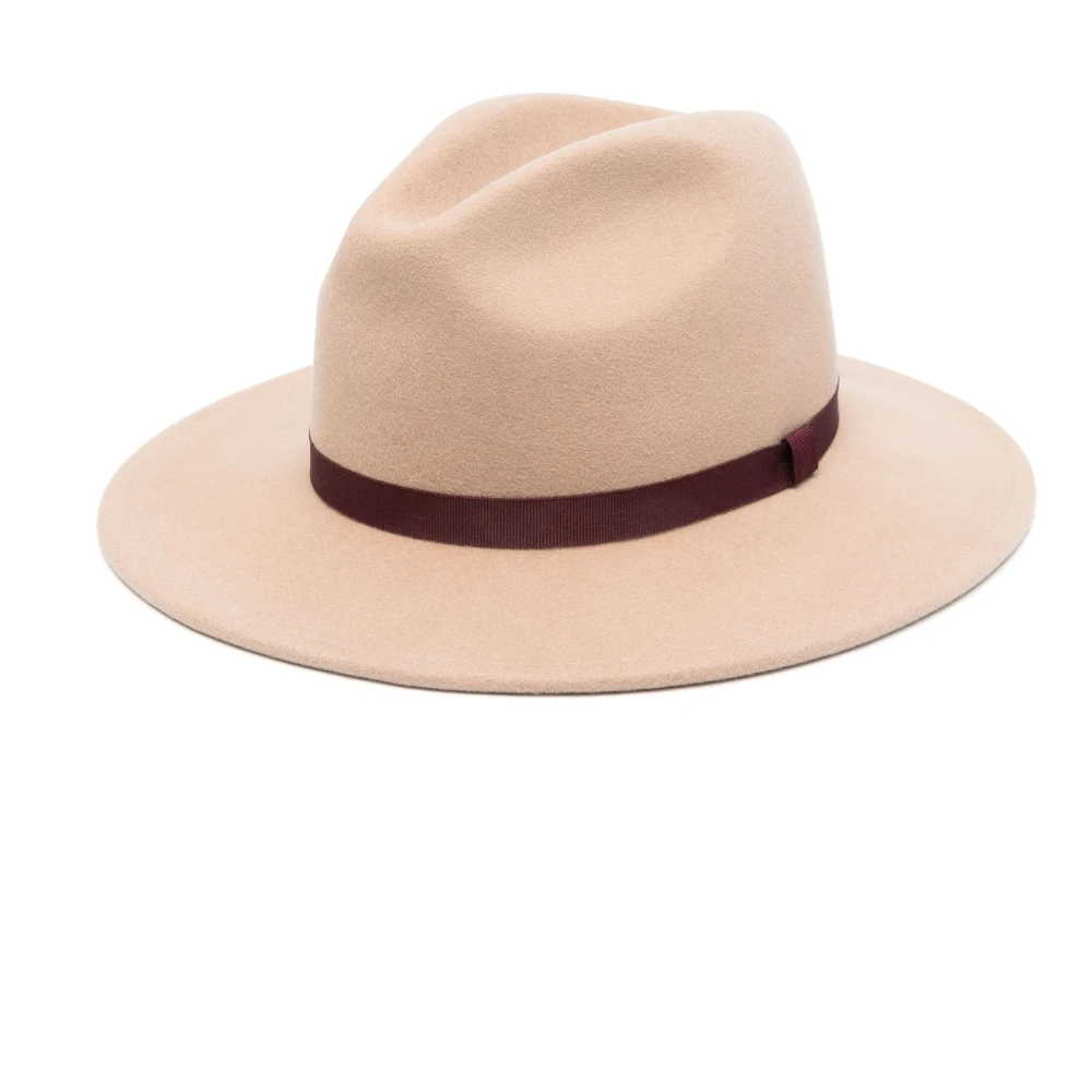 PS By Paul Smith Vilten wol druppel kroon hoed Beige Dames