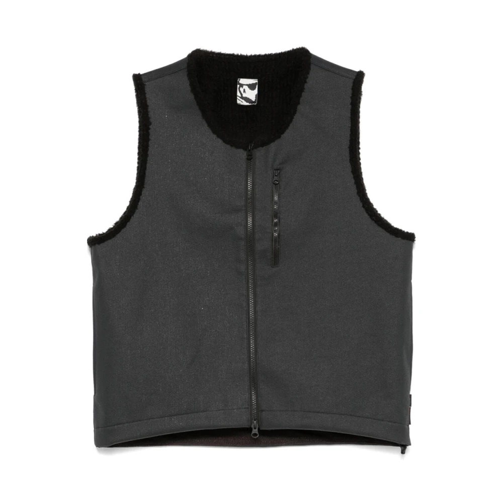 Gr10K Technische Asphalt Vest met Shearling Voering Gray Heren
