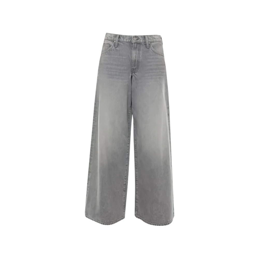 Mother Women's Gray Wide Jeans, W25, Wide Jeans