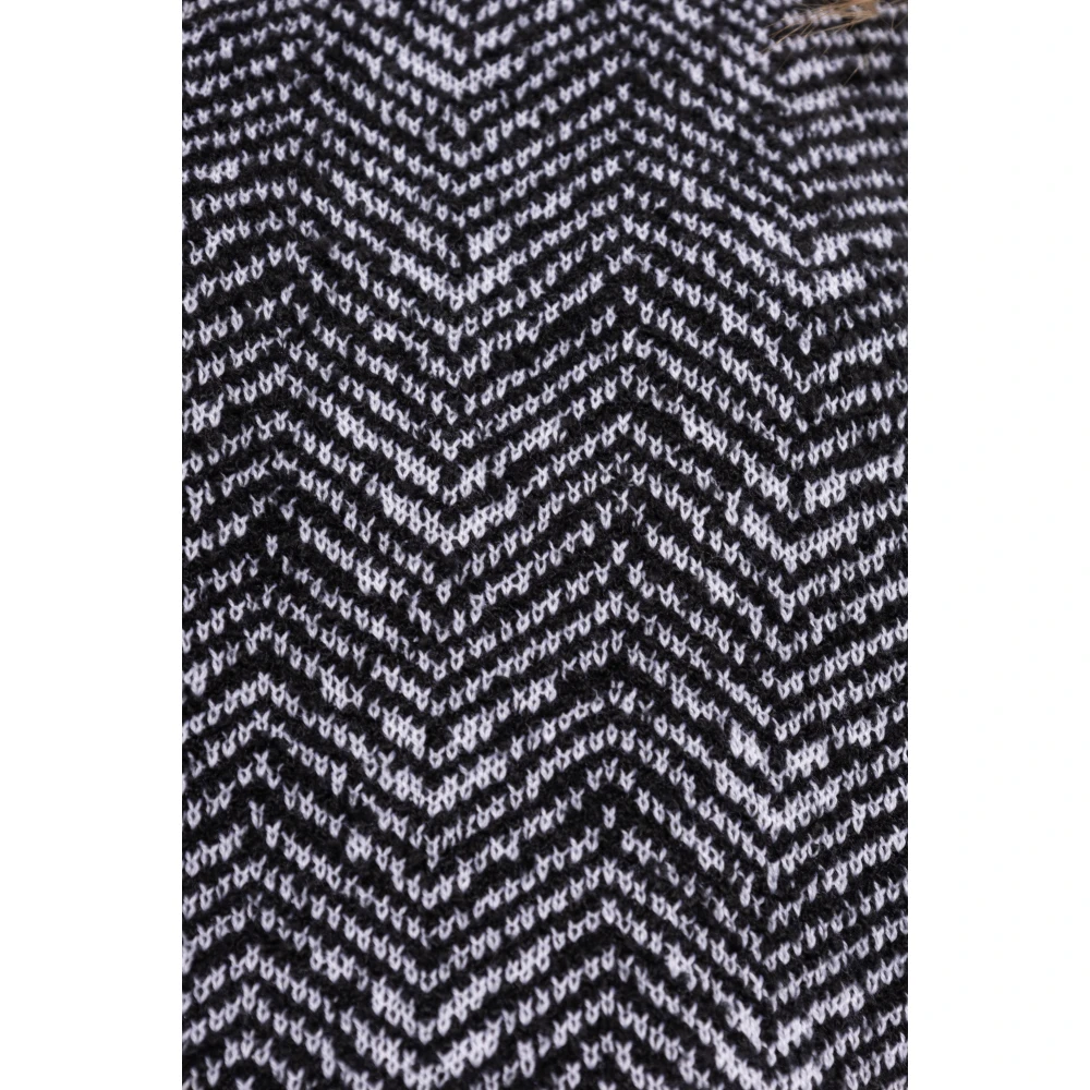 Moschino Trui met geborduurd patroon Black Dames