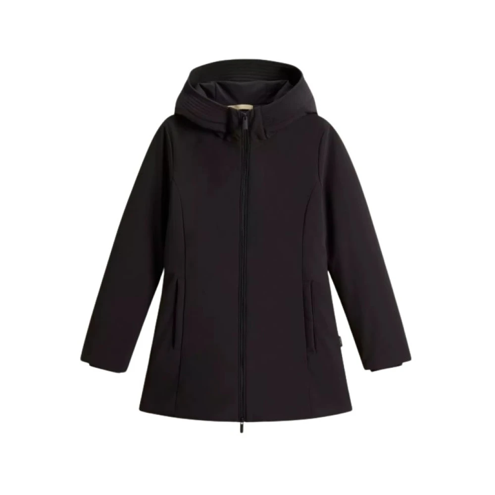 Woolrich Women's Black Down Coats, M, Firth Down Parka