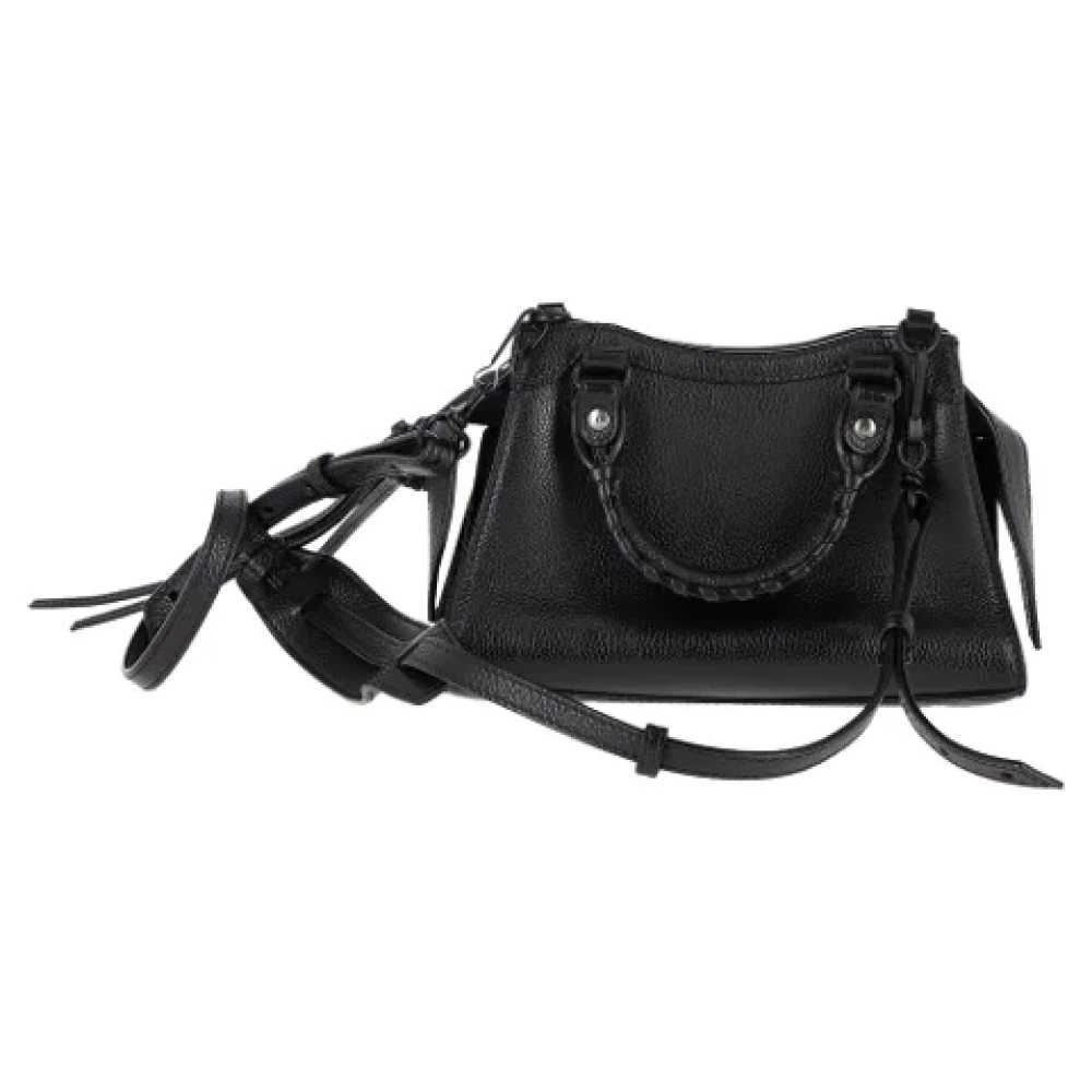 Balenciaga Vintage Pre-owned Leather crossbody-bags Black Dames