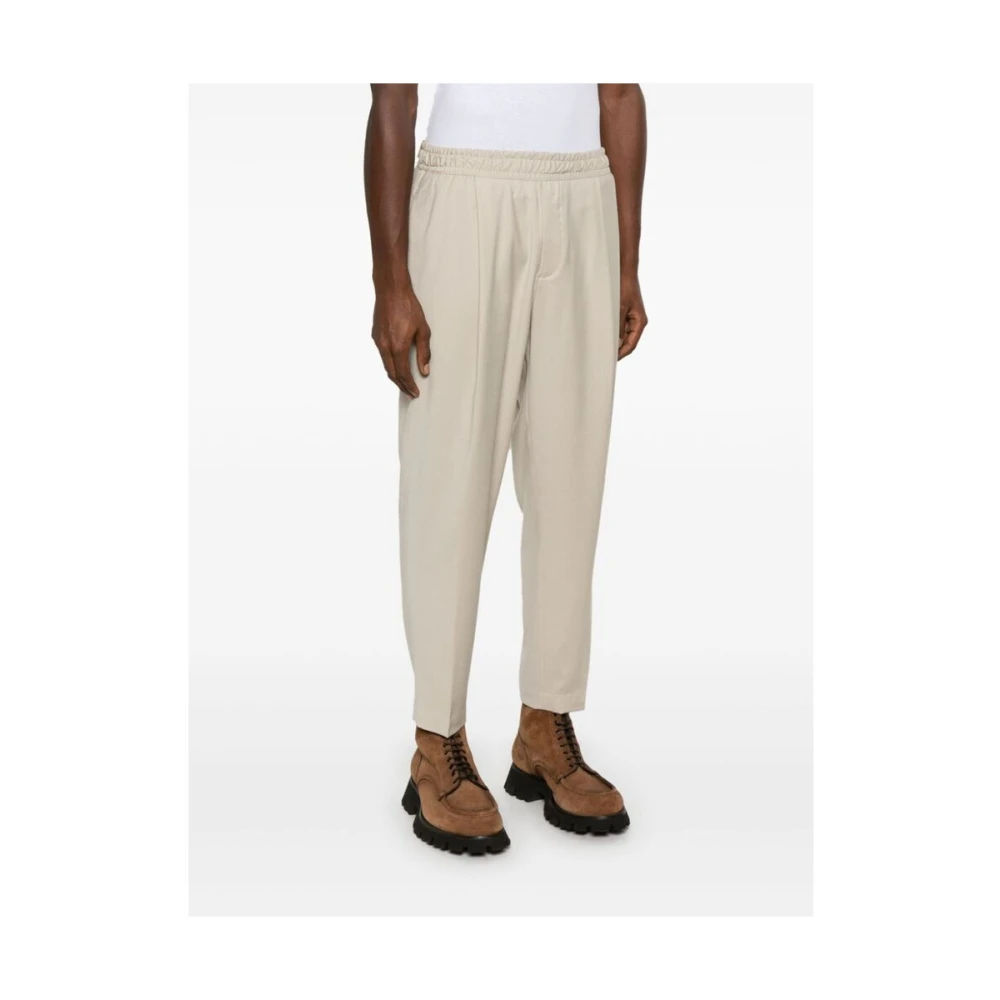 Briglia Beige Wolmix Tapered Leg Broek Beige Heren