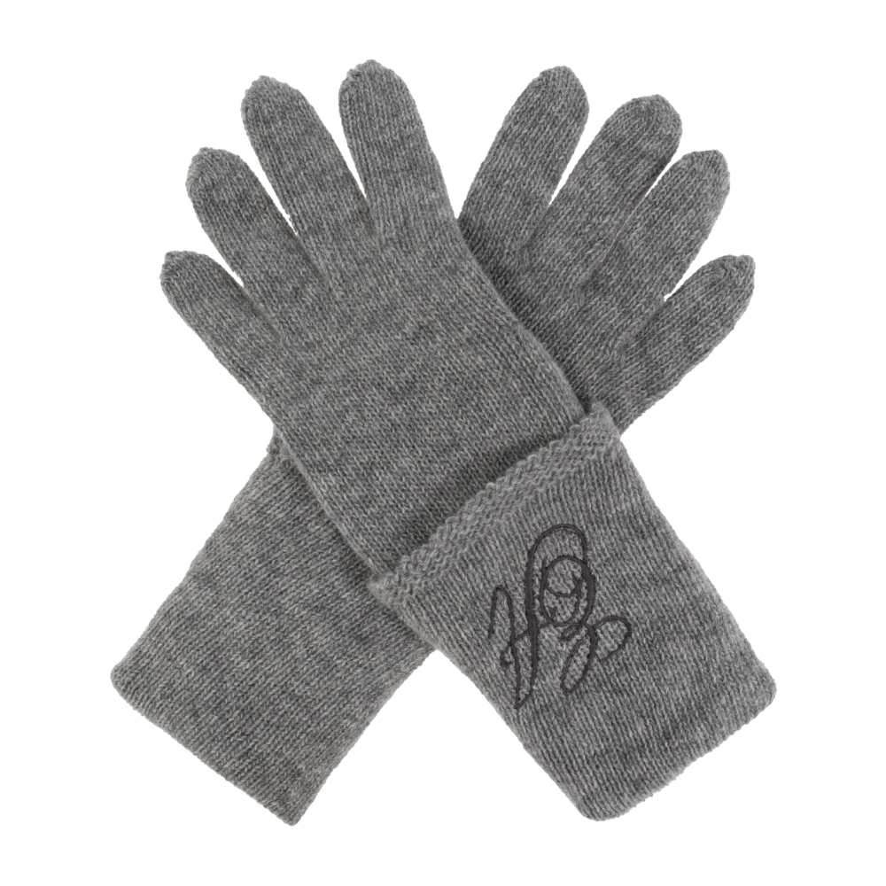 Emporio Armani Wollen handschoenen Gray Dames