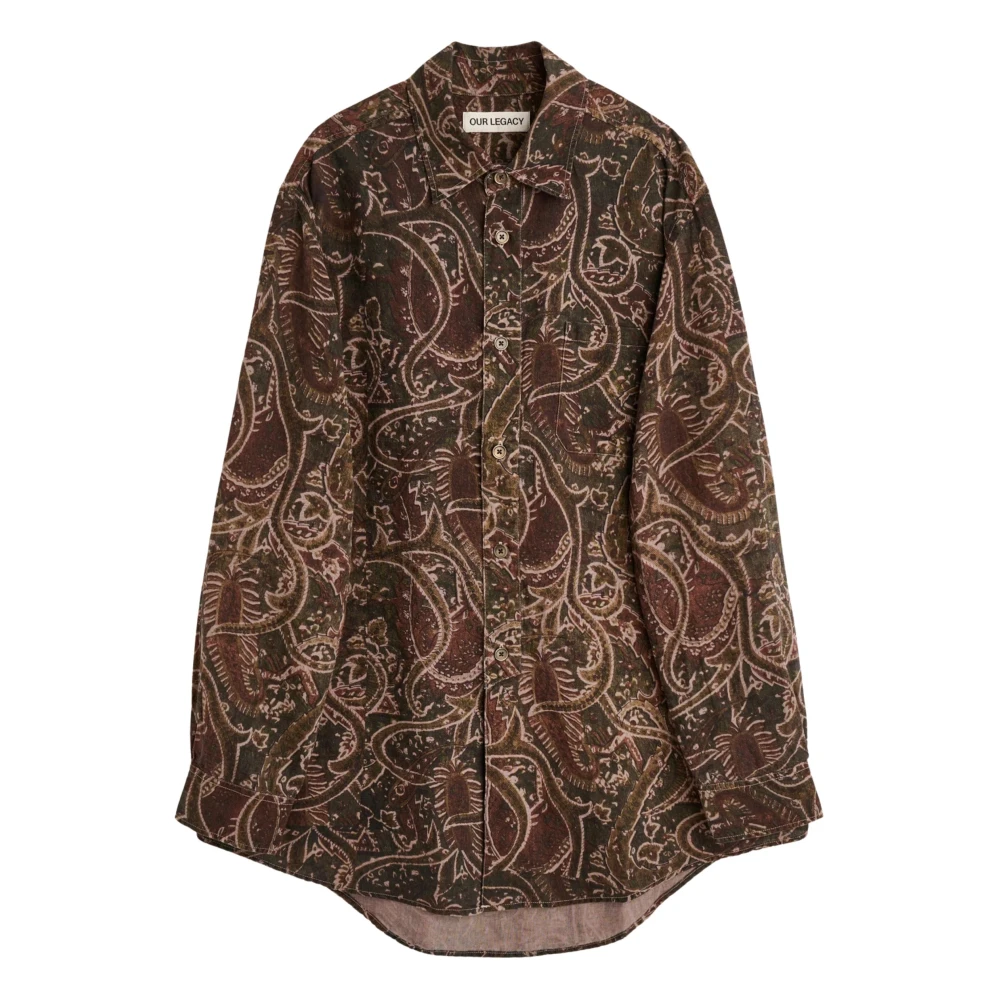 Our Legacy Men's Multicolor Casual Shirts, M, Vast Shirt