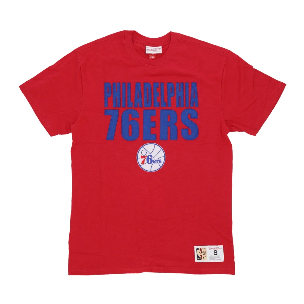 Mitchell & Ness Philadelphia 76ers NBA Tee Red Heren