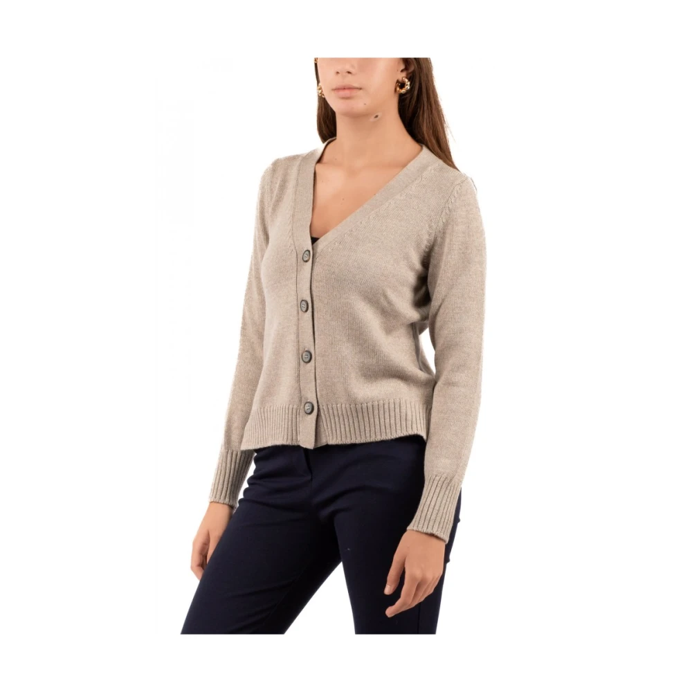 Gran Sasso Cardigan Sweater Brown Dames