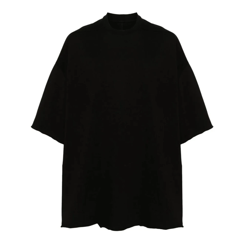 Rick Owens Zwarte katoenen T-shirt met ronde hals en korte mouwen Black Heren